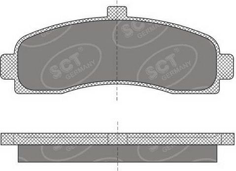 Тормозные колодки SCT-Germany. Артикул SP 498 PR