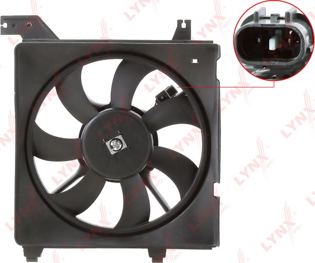 Вентилятор радиатора двигателя LYNXauto. Артикул RF-1679