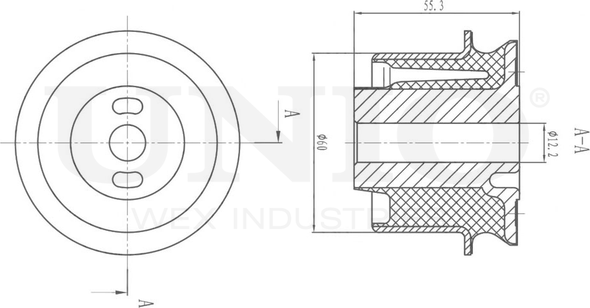 Сайлентблок рычага подвески (Unio). Артикул RMP-20050