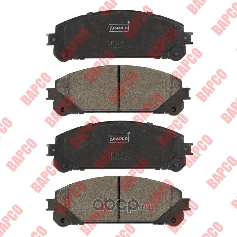 Колодки тормозные дисковые пер. TOYOTA HIGHLANDER (_U4_) 3.5 4WD RAV (Bapco) Bapco. Артикул BP0651