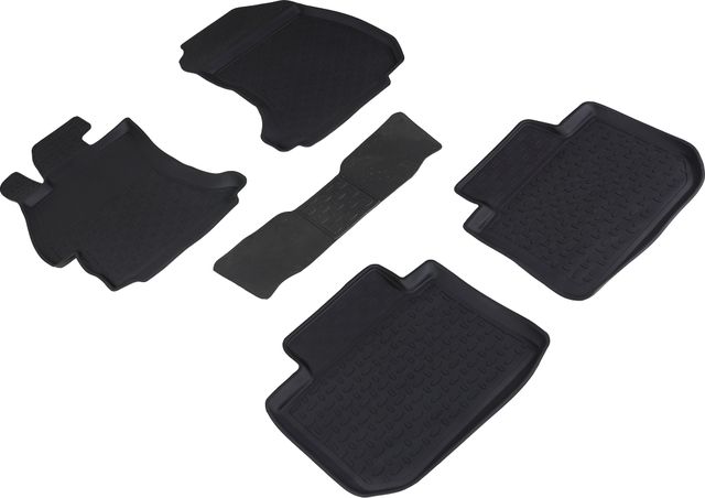 Коврики резиновые Seintex с высоким бортиком для салона Subaru XV I 2012-2016. Артикул 82911