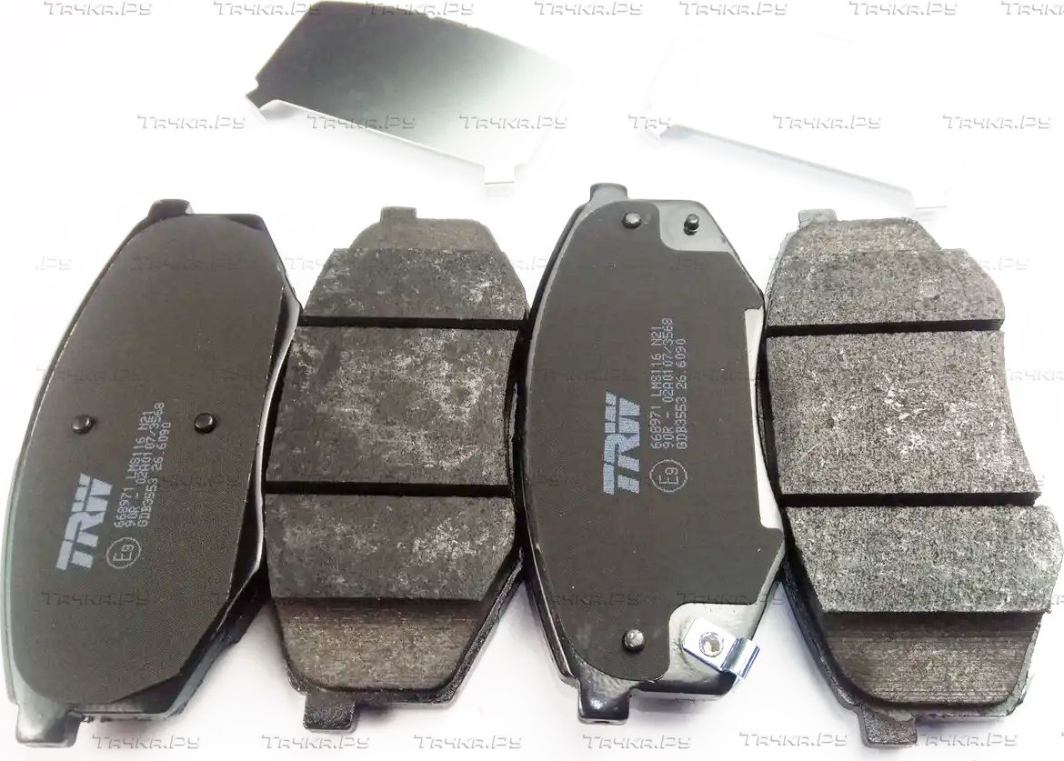 Тормозные колодки TRW передние для Kia Soul II 2014-2019. Артикул GDB3553