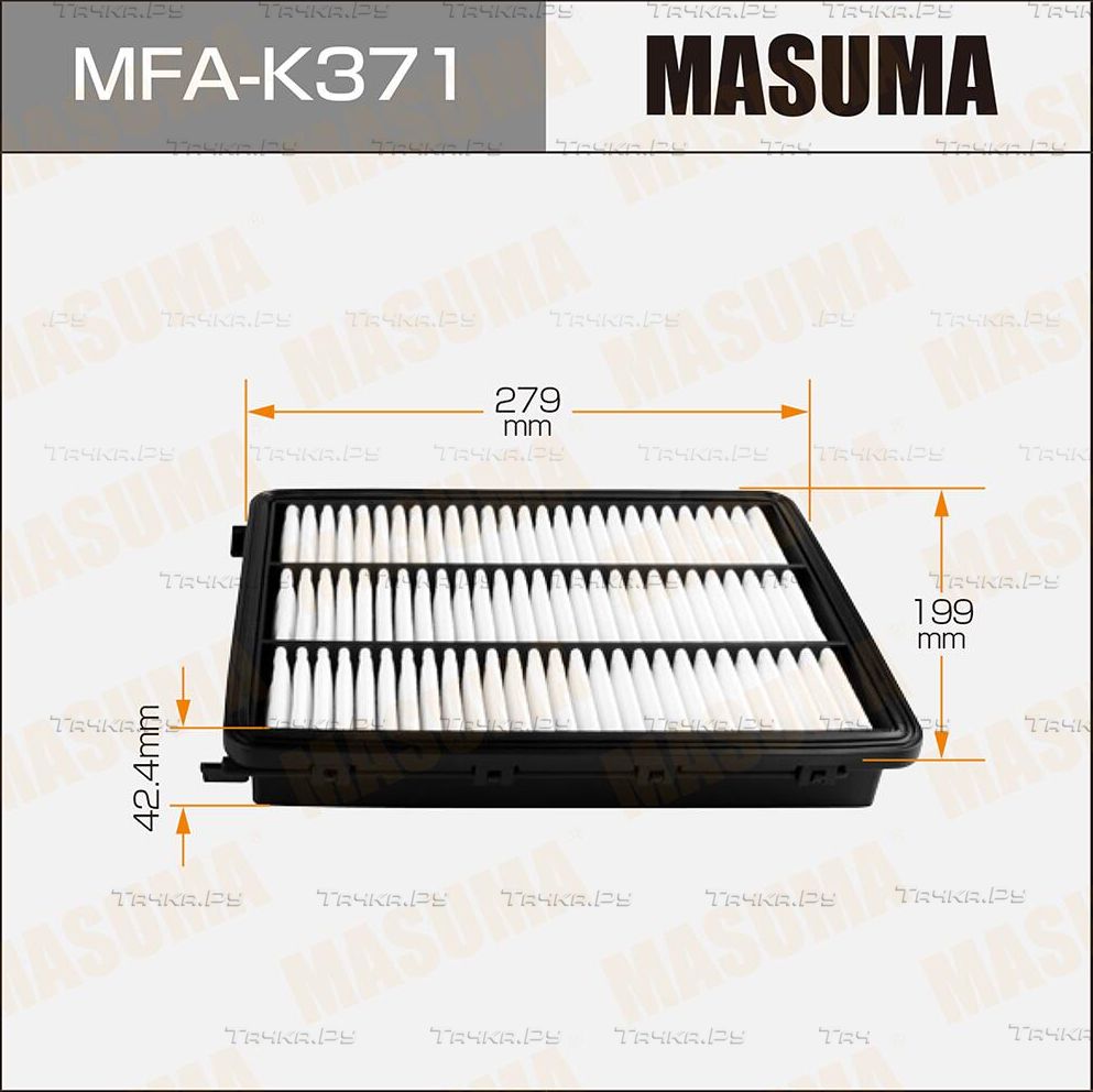 Воздушный фильтр Masuma. Артикул MFA-K371