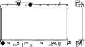 Радиатор охлаждения двигателя Sakura. Артикул 3421-1010