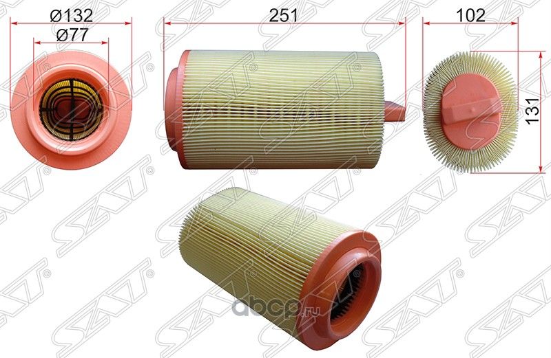 Фильтр воздушный MERCEDES W203W204W211W212W209 (SAT). Артикул STA2710940204