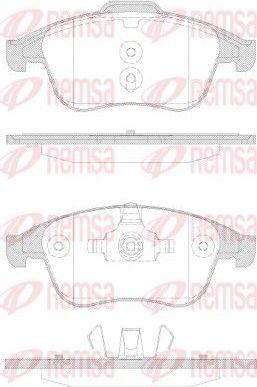 Тормозные колодки Remsa передние для Renault Scenic III 2009-2016. Артикул 1350.30