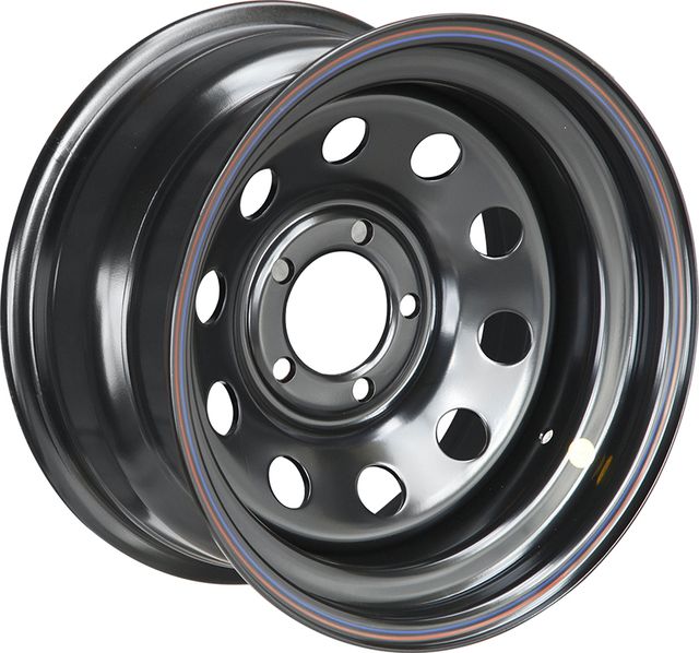 Колёсный диск OFF-ROAD Wheels усиленный стальной черный 5x114,3 8xR15 d84 ET-19 для Jeep Cherokee XJ 1984-2001. Артикул 1580-51484BL-19