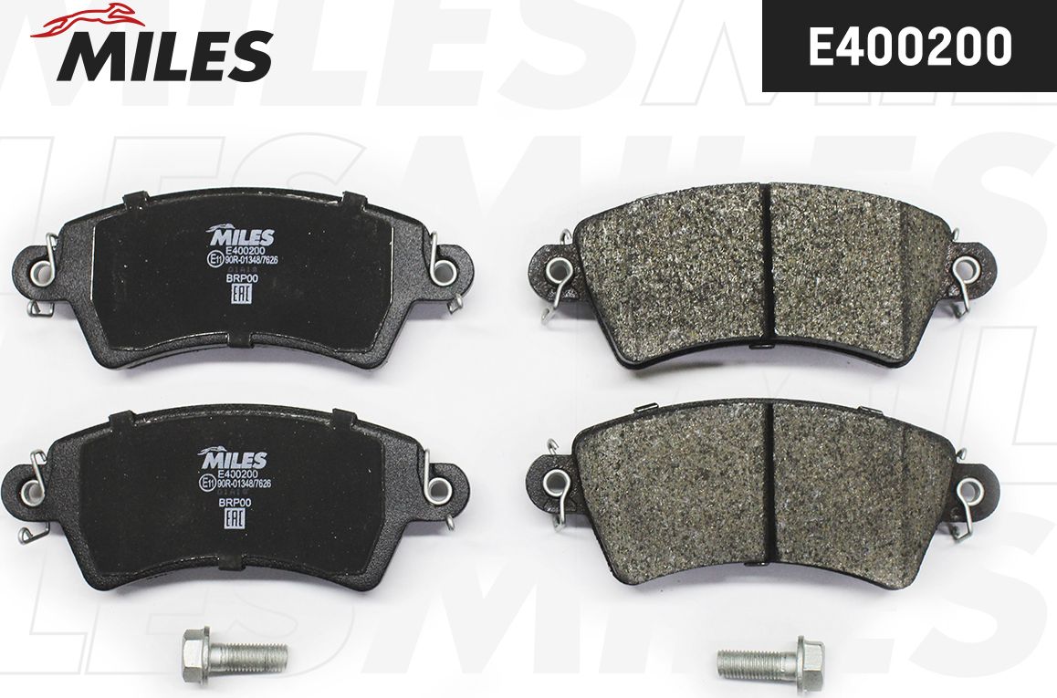 Тормозные колодки Miles (Low-Metallic). Артикул E400200