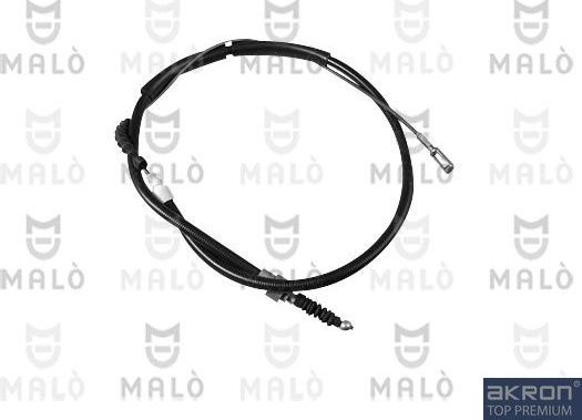Трос ручника (тросик ручного тормоза) Malò задний правый/левый для Audi 100 III (C3) 1984-1988. Артикул 21513
