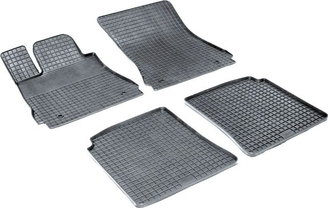 Коврики резиновые Seintex с узором сетка для салона Mercedes-Benz S-Класс W221 2005-2013. Артикул 00918