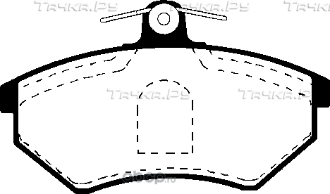 Тормозные колодки VAG передние для Audi 100 II (C2) 1976-1983. Артикул 357698151B