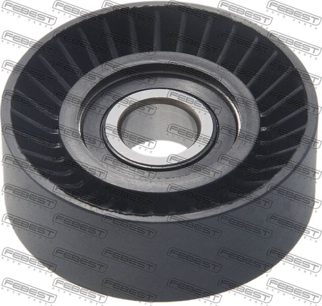 Натяжной ролик (натяжитель) приводного поликлинового ремня Febest. Артикул 1987-E46