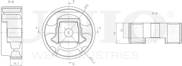 Опора двигателя (Unio). Артикул RMP-15043