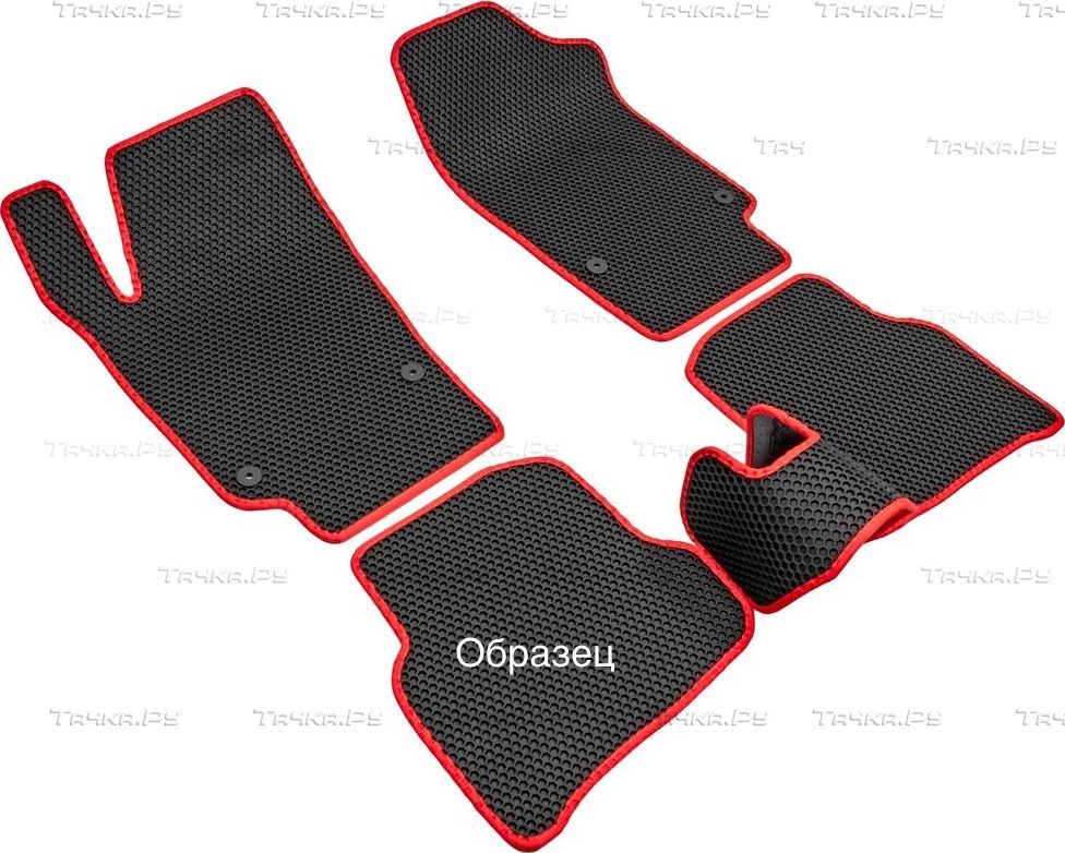 Коврики Rezkon EVA Соты для салона Lada ВАЗ 2111 1999-2009 Красный кант. Артикул 9139050104