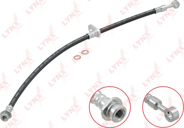 Тормозной шланг LYNXauto передний левый для Suzuki Grand Vitara III 2005-2015. Артикул BL-4198