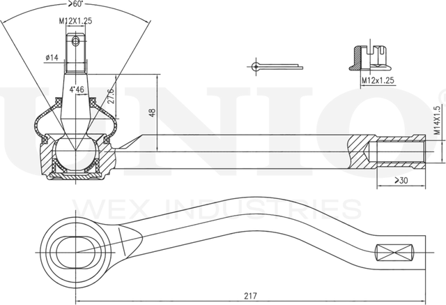 Наконечник рулевой тяги (Unio). Артикул SSP-10011