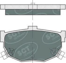 Тормозные колодки SCT-Germany SP 386 PR. Артикул SP 386 PR
