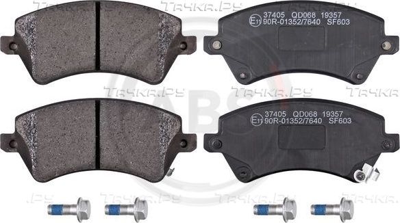 Тормозные колодки ABS передние для Toyota Corolla E140, E150 2006-2013. Артикул 37405