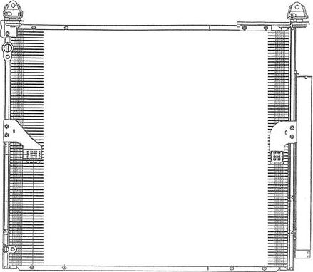 Радиатор кондиционера (конденсатор) Sakura для Lexus GX II 2010-2026. Артикул 5271-9803