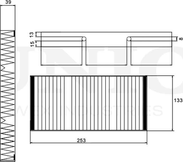 Фильтр салона (Unio). Артикул FLT-40144C
