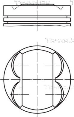 Поршень Mahle для BMW 1 I (E81/E82/E87/E88) 2004-2011. Артикул 081 PI 00107 000