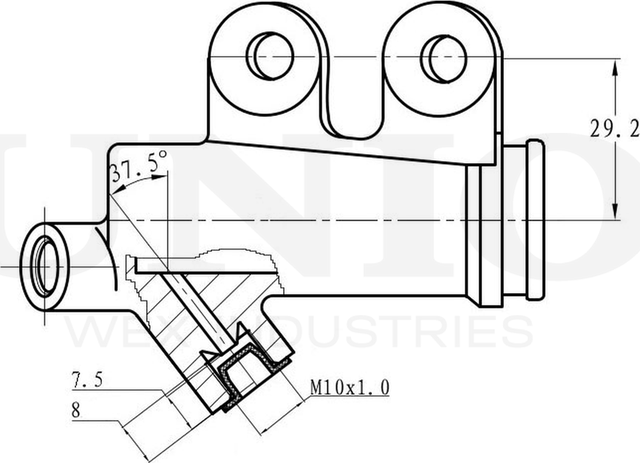 Цилиндр сцепления рабочий (Unio). Артикул BRC-10511