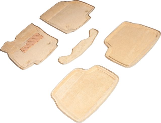 Коврики Seintex 3D ворсовые для салона Opel Astra H 2004-2015 Бежевые. Артикул 84744