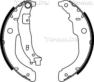 Тормозные колодки TRW задние для Peugeot 207 I 2006-2015. Артикул GS8731