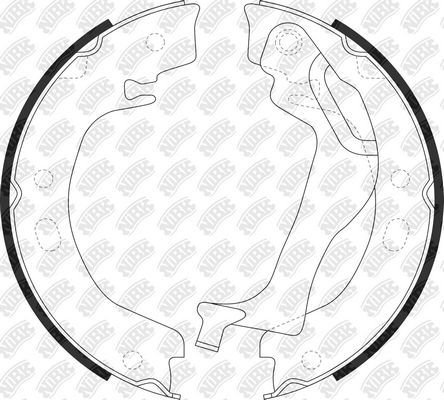 Тормозные колодки (стояночная тормозная система) NiBK. Артикул FN0648