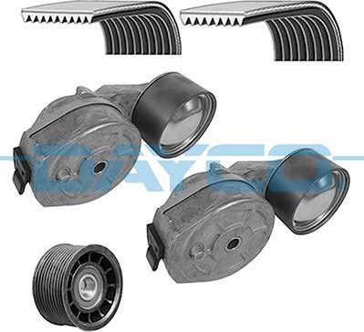 Приводной ремень поликлиновой с роликами (комплект) (в сборе) Dayco. Артикул KPV049HD