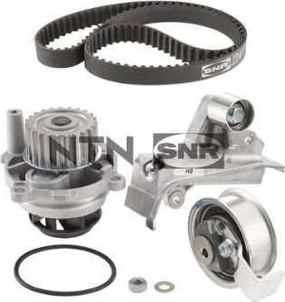 Помпа (водяной насос) с комплектом ремня ГРМ NTN / SNR. Артикул KDP457.451