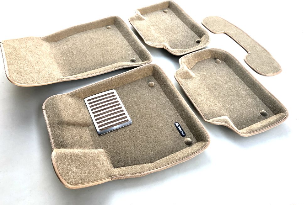 Коврики текстильные Euromat 3D Lux для салона Audi Q5 II 2017-2026 Бежевые. Артикул EM3D-001101T