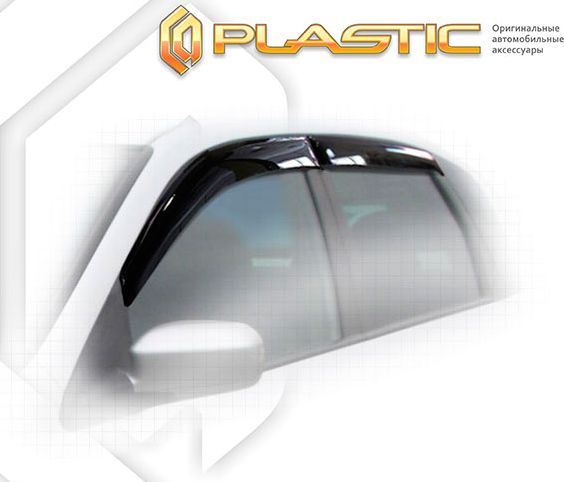 Дефлекторы СА Пластик для окон (Classic полупрозрачный) Honda Civic хэтчбек 2001-2005. Артикул 2010030301204