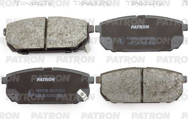 Тормозные колодки Patron задние для Kia Sorento I 2002-2011. Артикул PBP1736