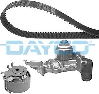 Помпа (водяной насос) с комплектом ремня ГРМ Dayco для Nissan Kubistar X76 2006-2026. Артикул KTBWP3210