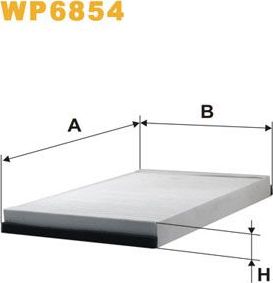 Салонный фильтр WIX Filters. Артикул WP6854