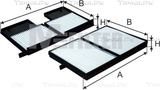Салонный фильтр MFilter для Toyota Avensis I 1997-2003. Артикул K 9145-2