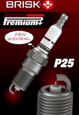 Свеча зажигания Brisk P25 Iridium Premium+. Артикул 1928