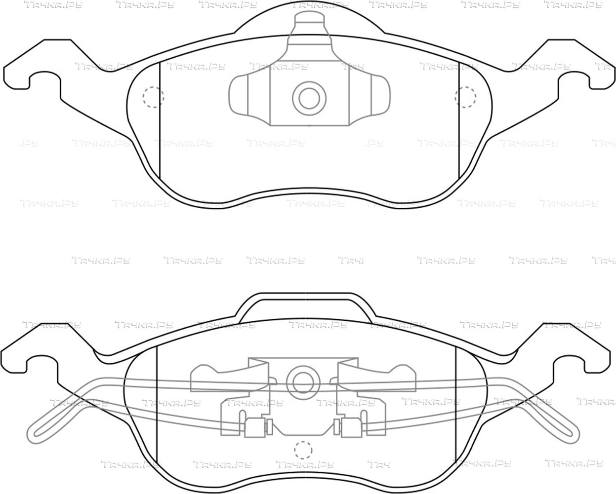 Тормозные колодки NiBK передние для Ford Focus I 1998-2005. Артикул PN0119