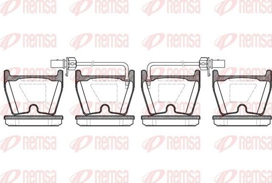 Тормозные колодки Remsa. Артикул 0896.02