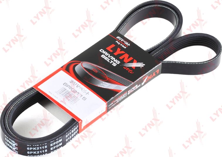 Приводной ремень поликлиновой LYNXauto. Артикул 6PK2115