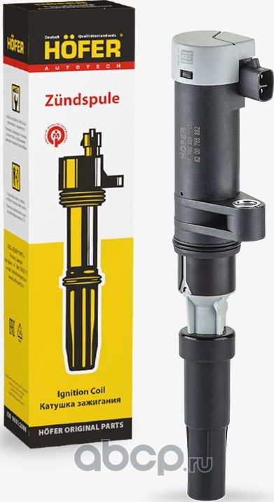 Катушка зажигания Logan, Sandero, Clio II, Megane II, Duster, Largus (дв. 1.6, 1 (Hofer) Hofer. Артикул HF750329