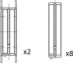 Вкладыши коренные FAI AutoParts. Артикул BM1065-025