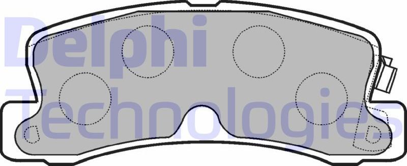 Тормозные колодки Delphi (Low-Metallic). Артикул LP834