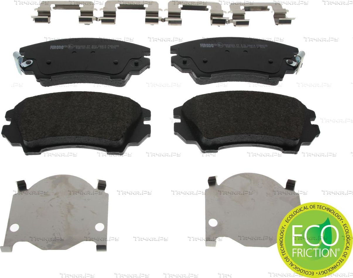 Тормозные колодки Ferodo Premier Eco Friction передние для Chevrolet Camaro V 2011-2015. Артикул FDB4208