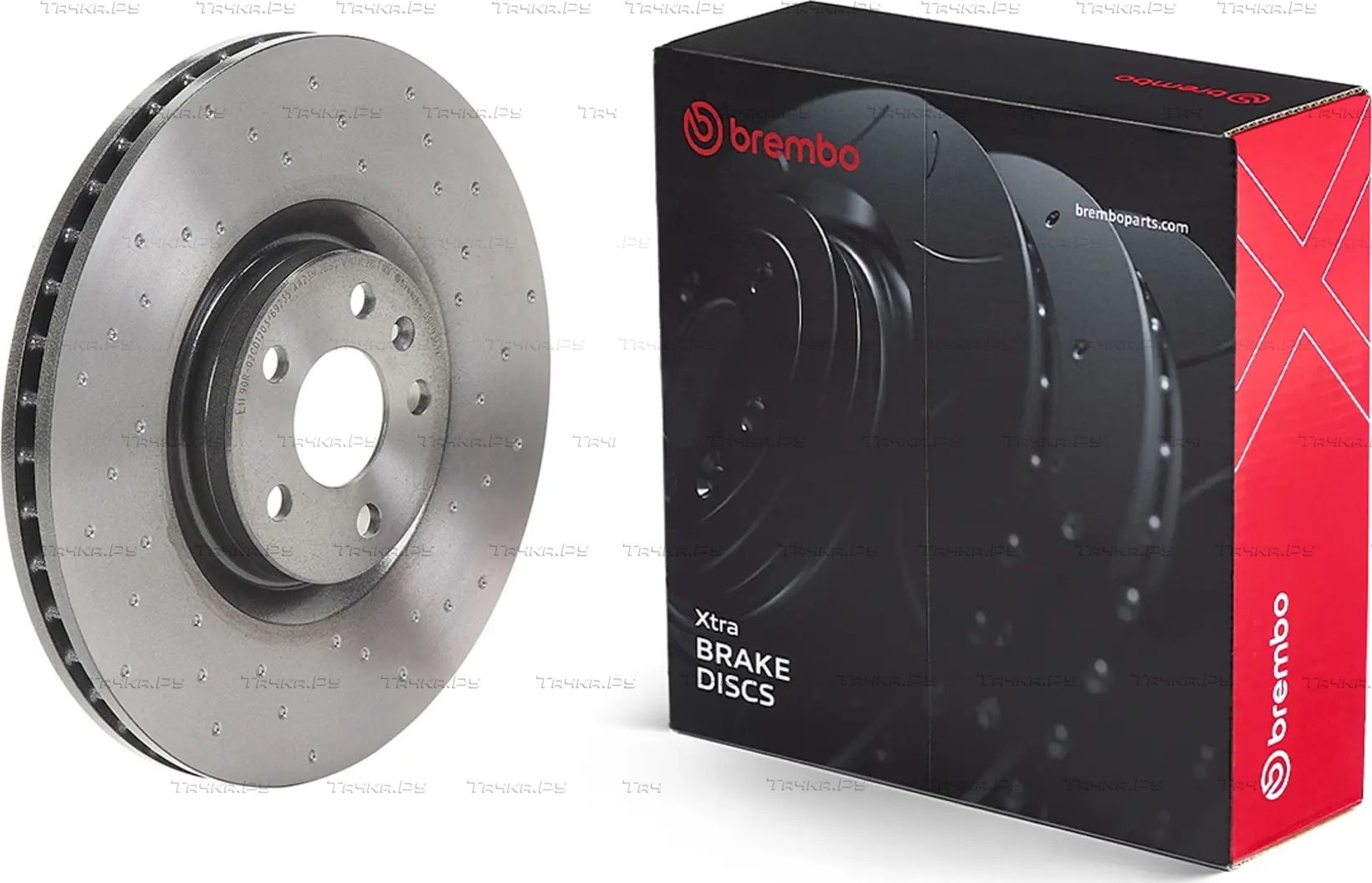 Тормозной диск Brembo XTRA LINE - Xtra для Volvo XC40 I 2017-2026. Артикул 09.C936.1X