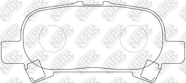Тормозные колодки NiBK. Артикул PN0427