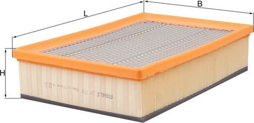 Воздушный фильтр Mahle. Артикул LX 778