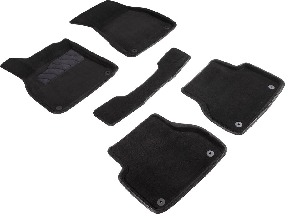 Комплект ковриков 3D Seintex для салона Audi A7 II (C8) 2018-2026 ЧЕРНЫЙ. Артикул 93009