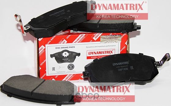 Колодки тормозные дисковые (Dynamatrix-Korea) Dynamatrix-Korea. Артикул DBP1639